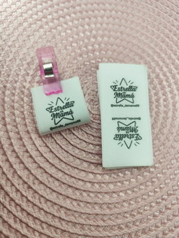 ETIQUETAS TEXTILES para coser POLIAMIDA TEXTIL ( raso premium )