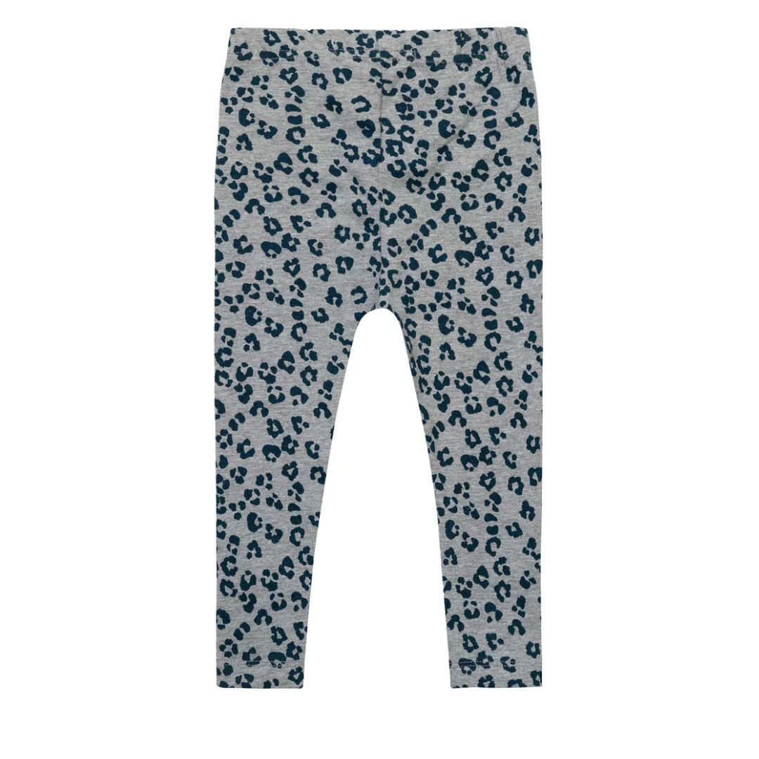 Minoti Girls Leggings | Grey Leopard  _1