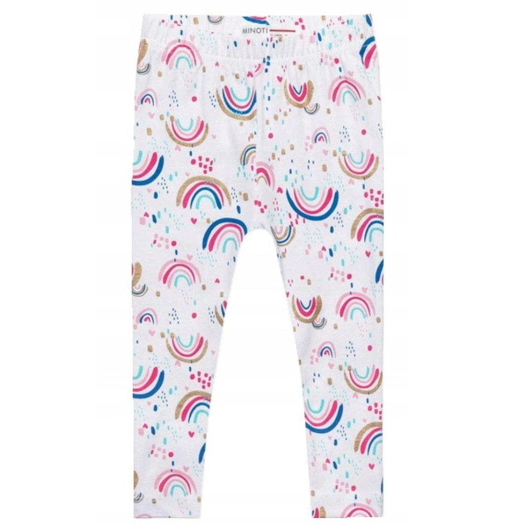 Minoti White Rainbow Leggings _1