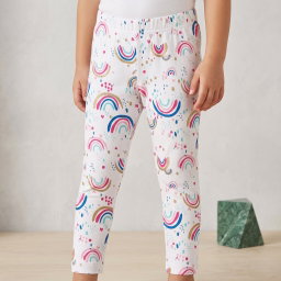 Minoti White Rainbow Leggings 