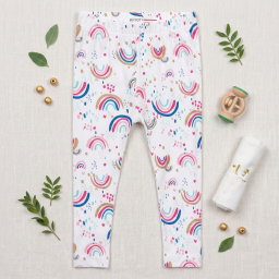 Minoti White Rainbow Leggings 