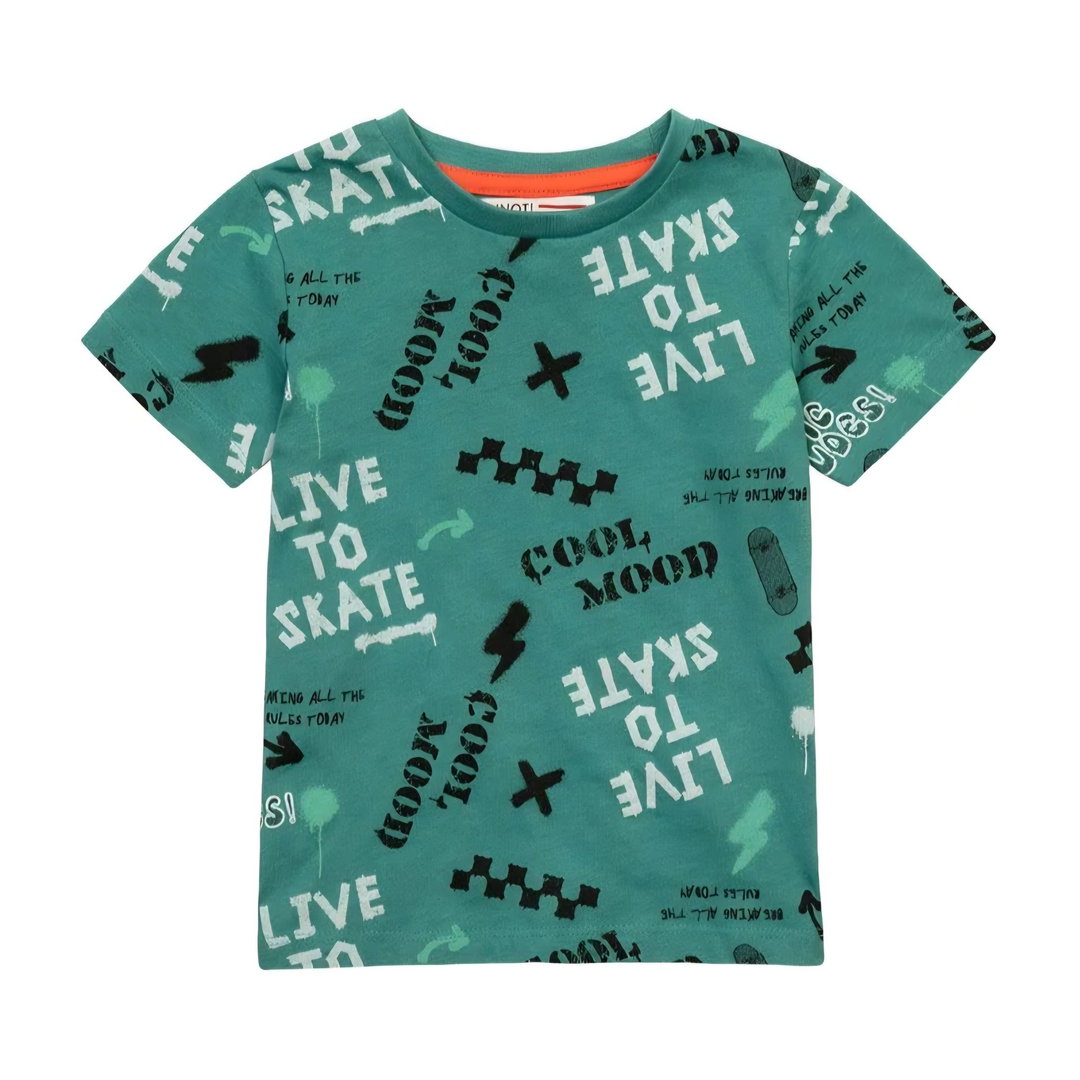 Boys Minoti Green Skate T-Shirt