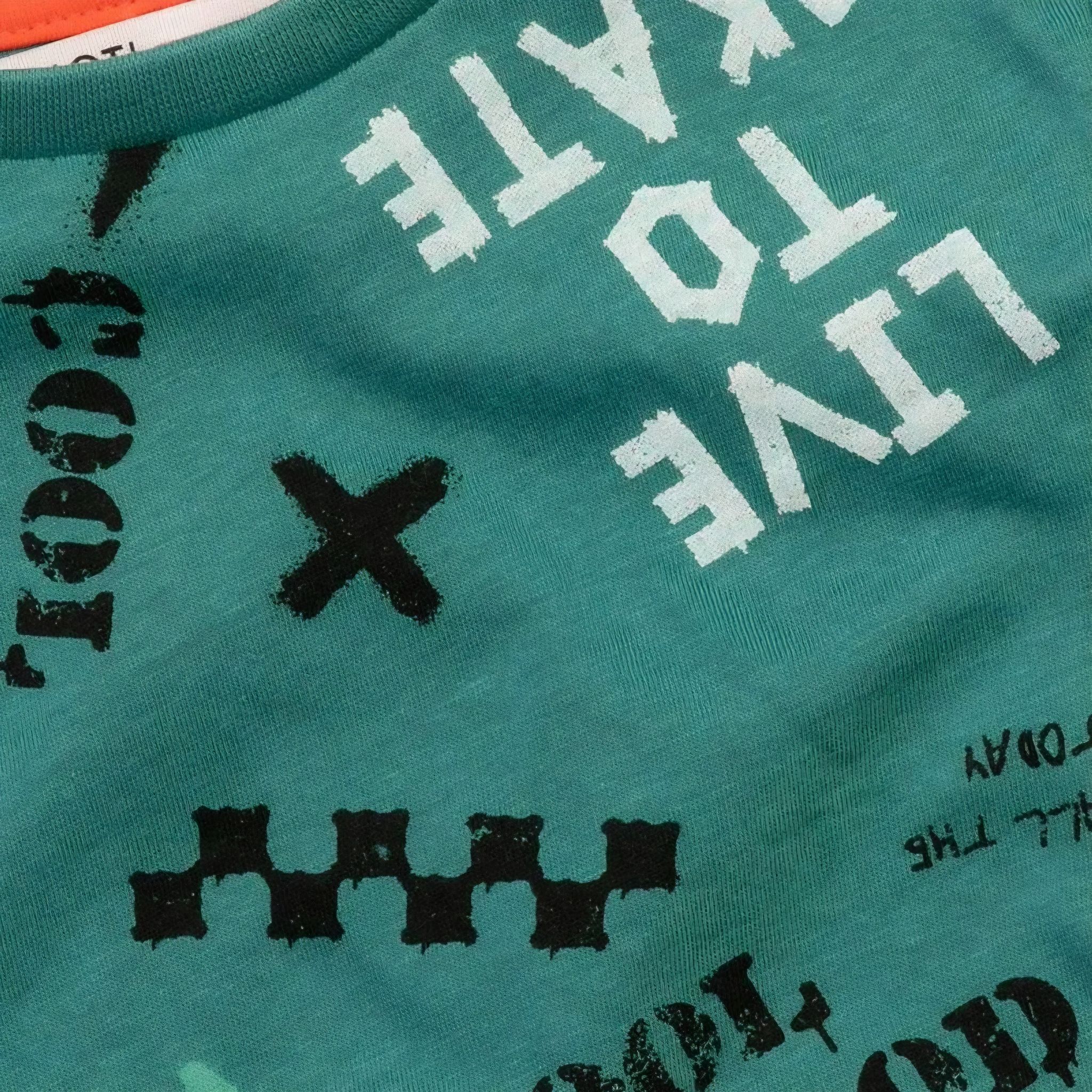 Boys Minoti Green Skate T-Shirt_2