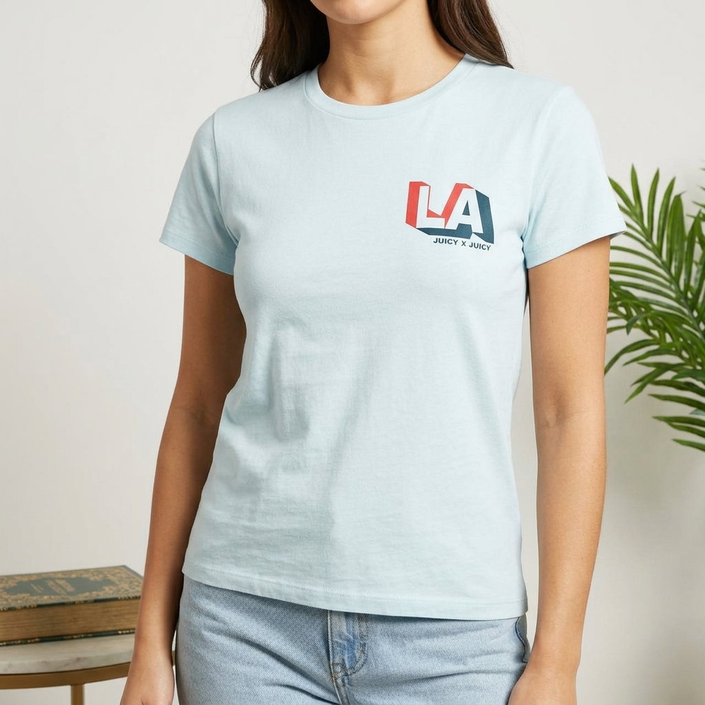 Juicy Couture T-Shirt Light Blue - ES _0