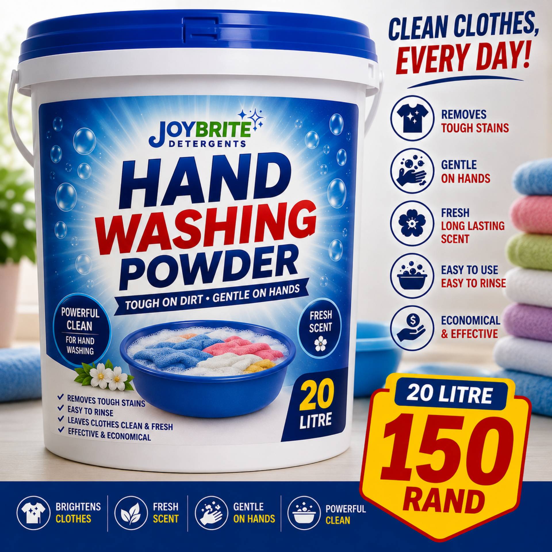 Joybrite hand washing powder 20litre