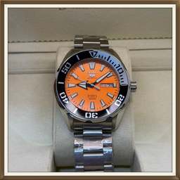 Seiko 5 Sports "Vibrant Orange Dial & Black Bezel"