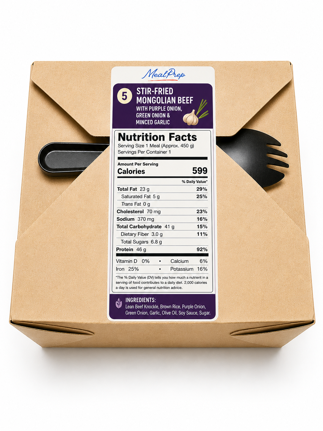 Damon's Mongolian Beef & Brown Rice Set(New!)_0