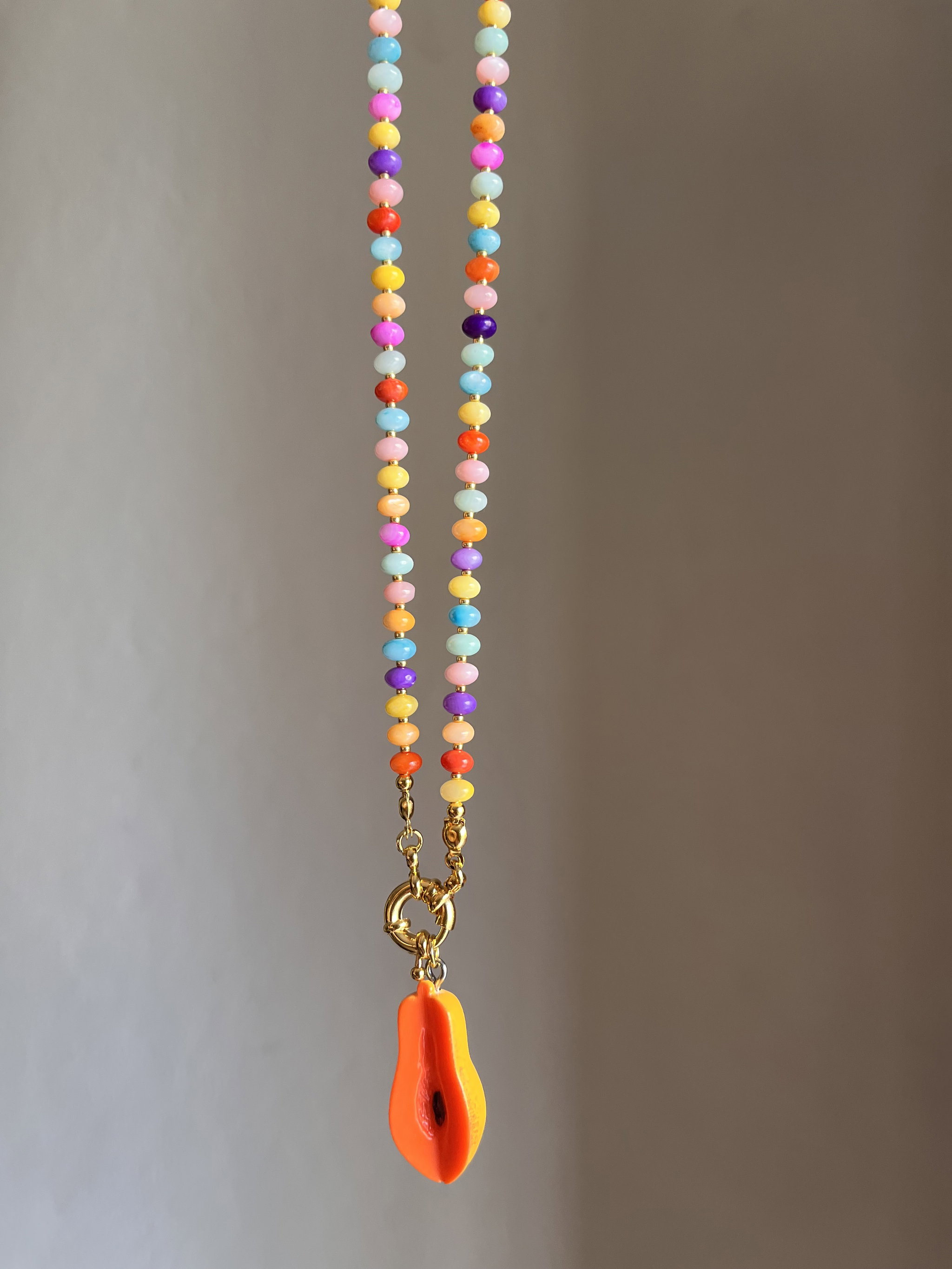 Papaya Necklace 🧡🌈_2