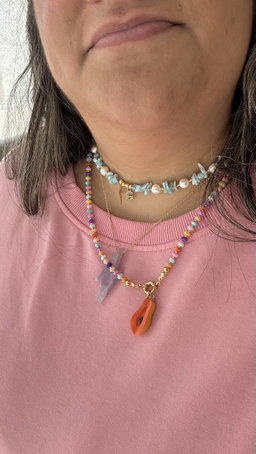 Papaya Necklace 🧡🌈