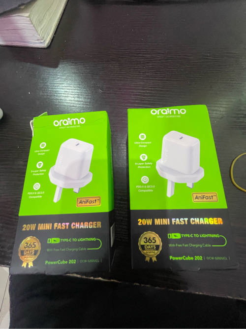 Oraimo 20W type C to lightening Charger _0