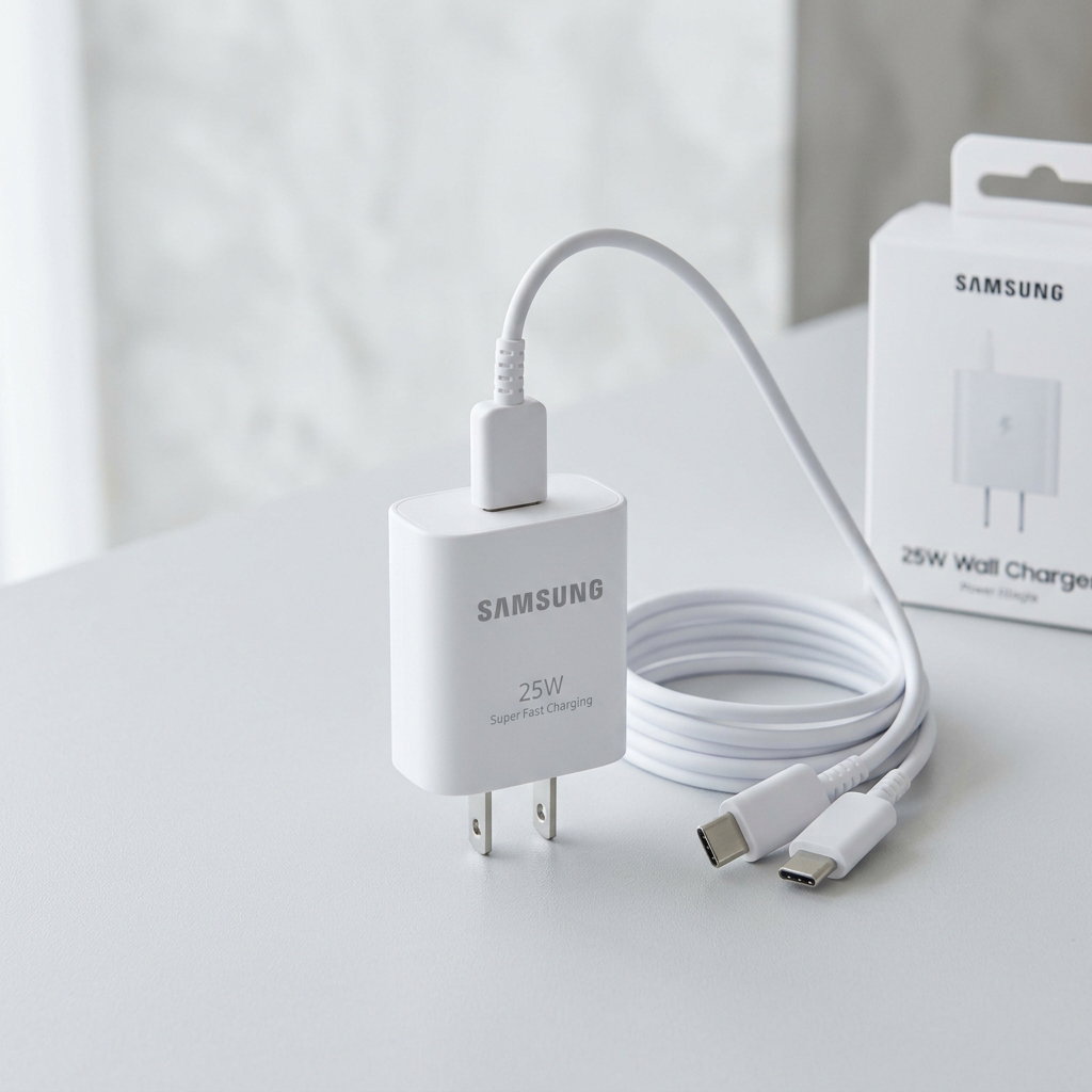 SAMSUNG 25W Wall Charger Power Adapter with Cable, Super-Fast Charging_0