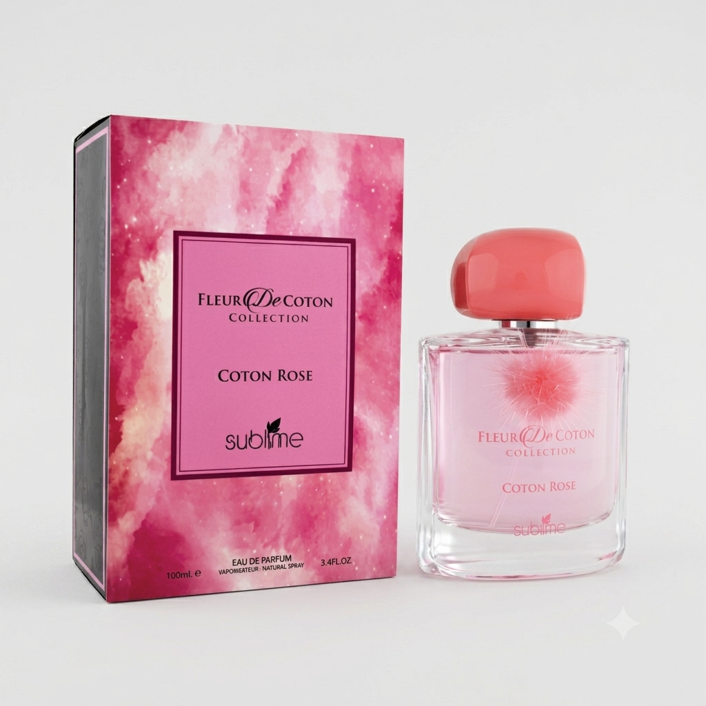 Fleur Decoton Coton Rose