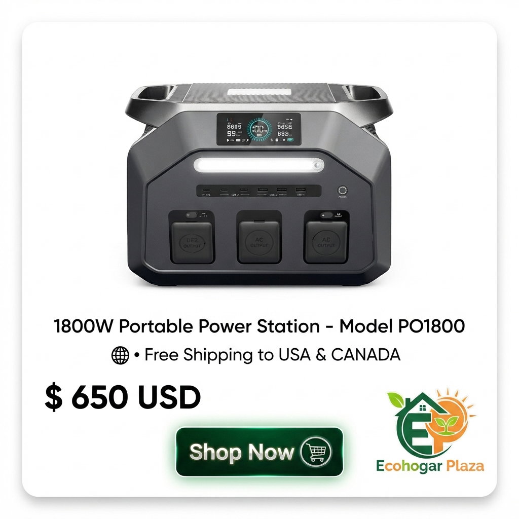 1800W Portable Power Station - Model PO1800