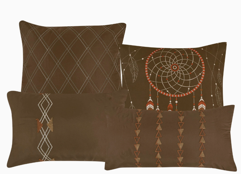 Esca 7 Pieces Embroidery Comforter Set_2