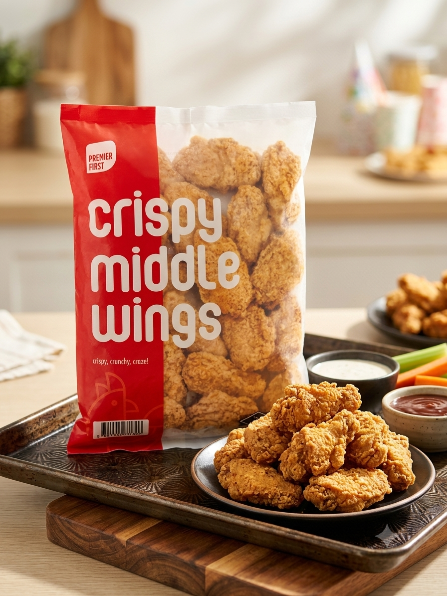 Premier First Crispy Middle Wings 1kg/pkt