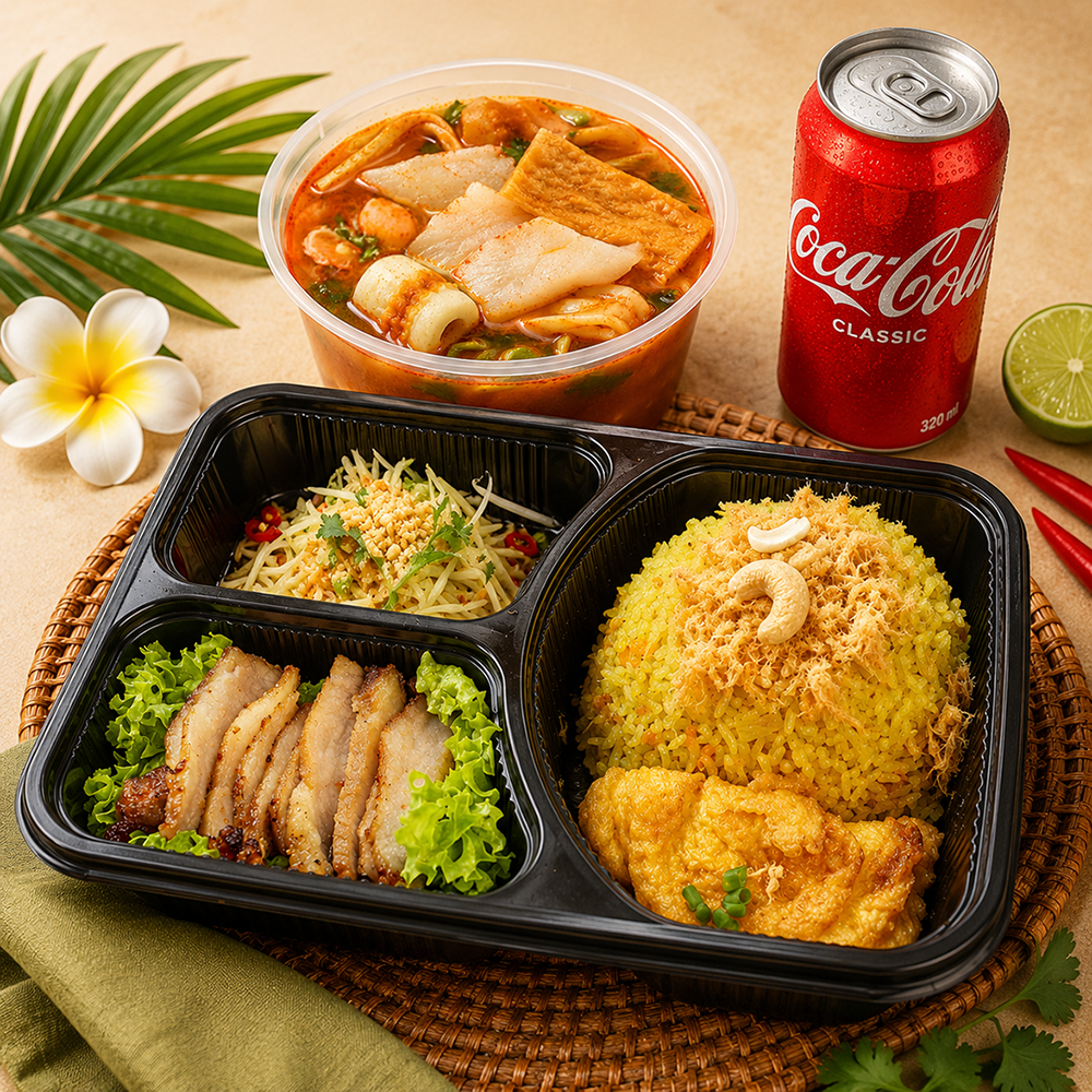 Grilled Pork Jowl with Pineapple Fried Rice