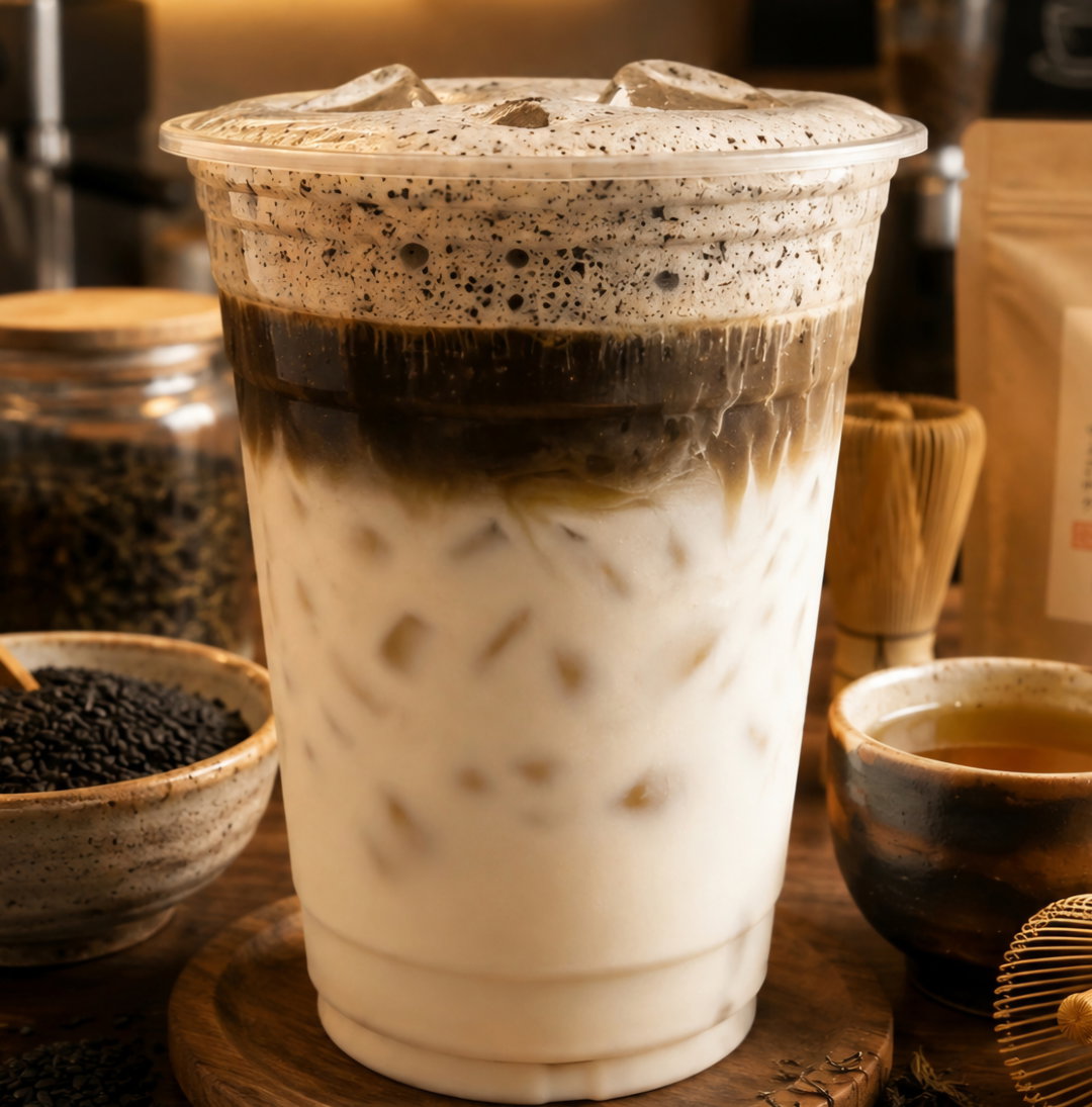 H4 Iced Sesame Cloud Hojicha