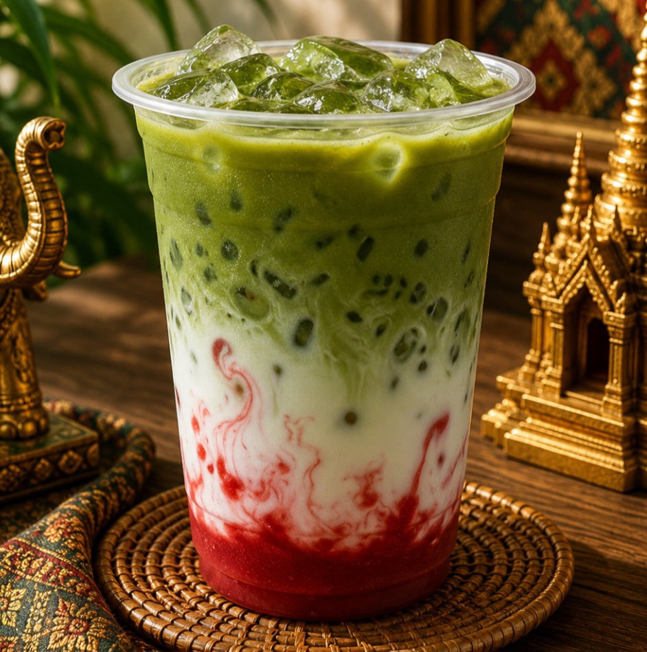 T4 Iced Berry Berry Thai Green Tea 