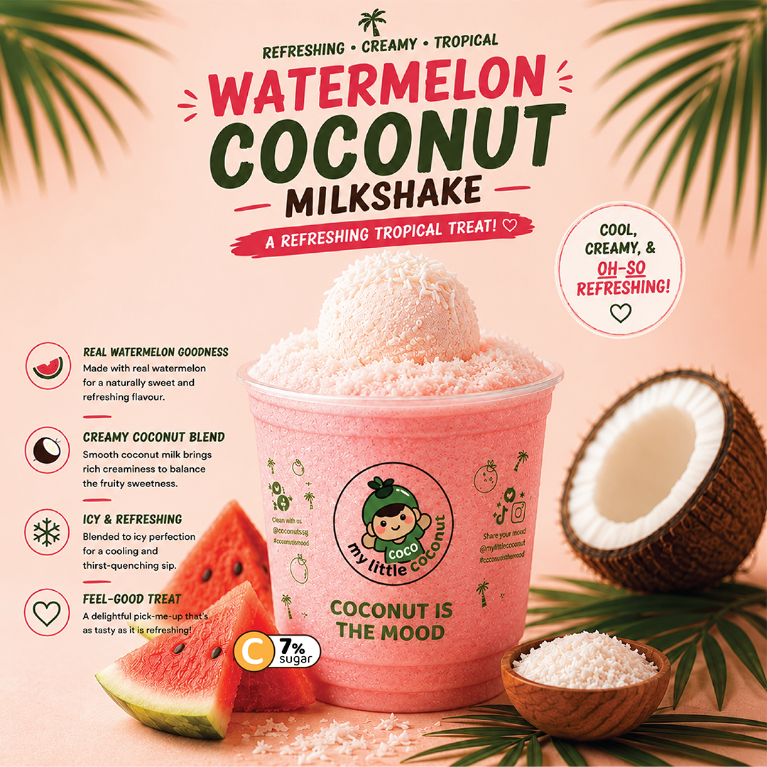 Watermelon Coconut Milkshake
