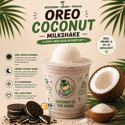 Oreo Coconut Milkshake