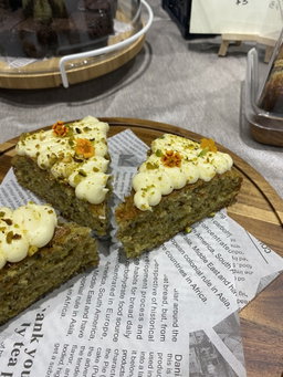 Pistachio Cake with Lemon Cream Cheese