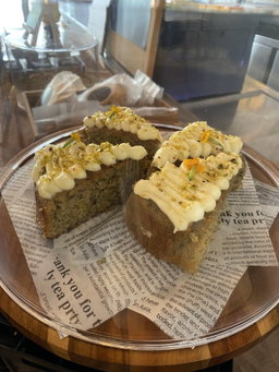 Pistachio Cake with Lemon Cream Cheese