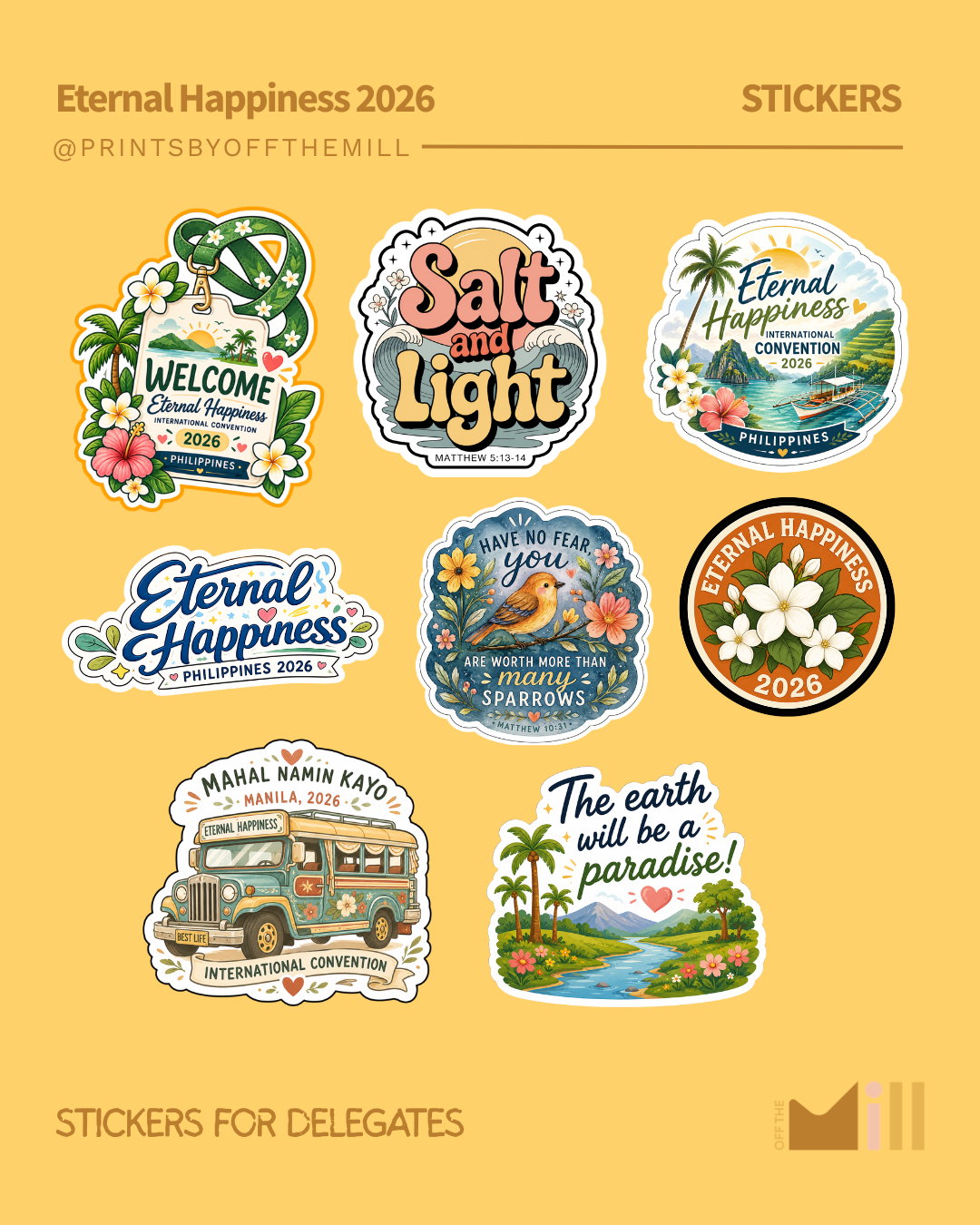 Welcome Delegates Stickers