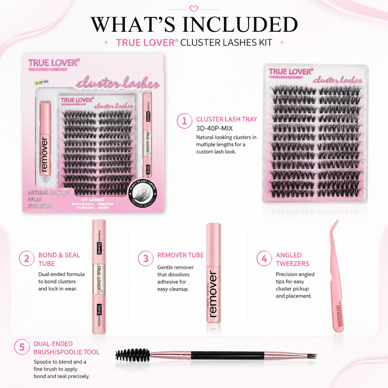True Lover DIY Cluster Lash Extension Kit_1