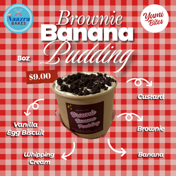 Yumi Bites x Naazra Bakes Brownie Banana Pudding