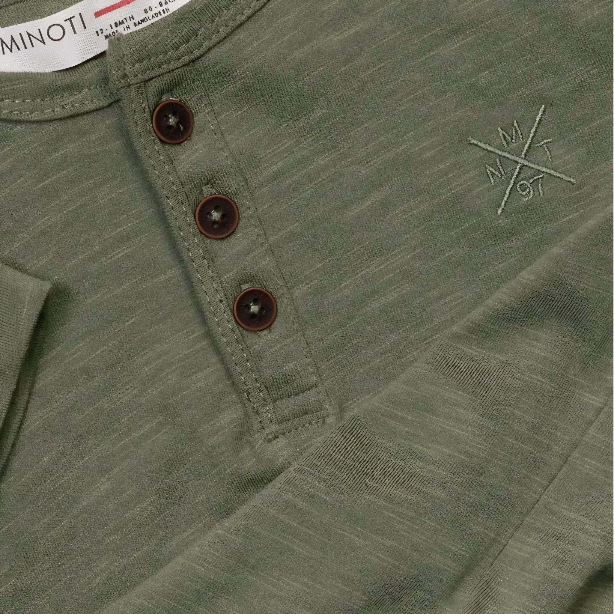 Minoti Boys Smart T-Shirt Khaki_1