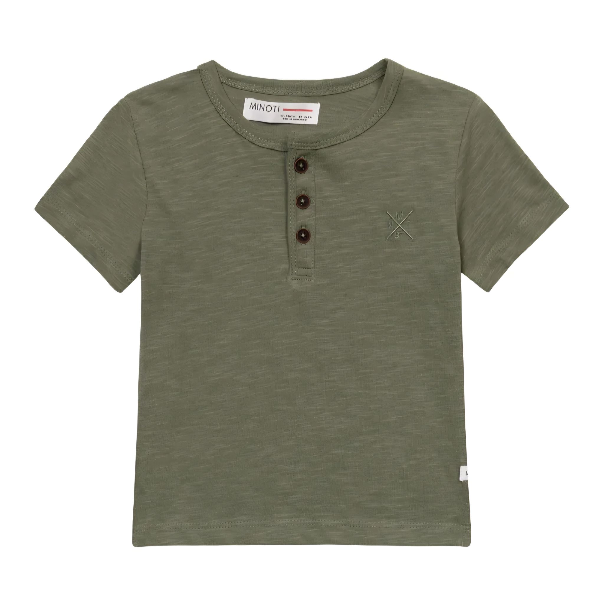 Minoti Boys Smart T-Shirt Khaki_0