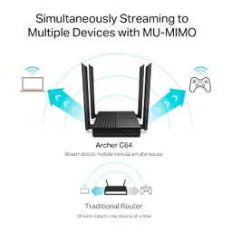 TP-Link Archer C64 AC1200 Wireless MU-MIMO Wifi Router