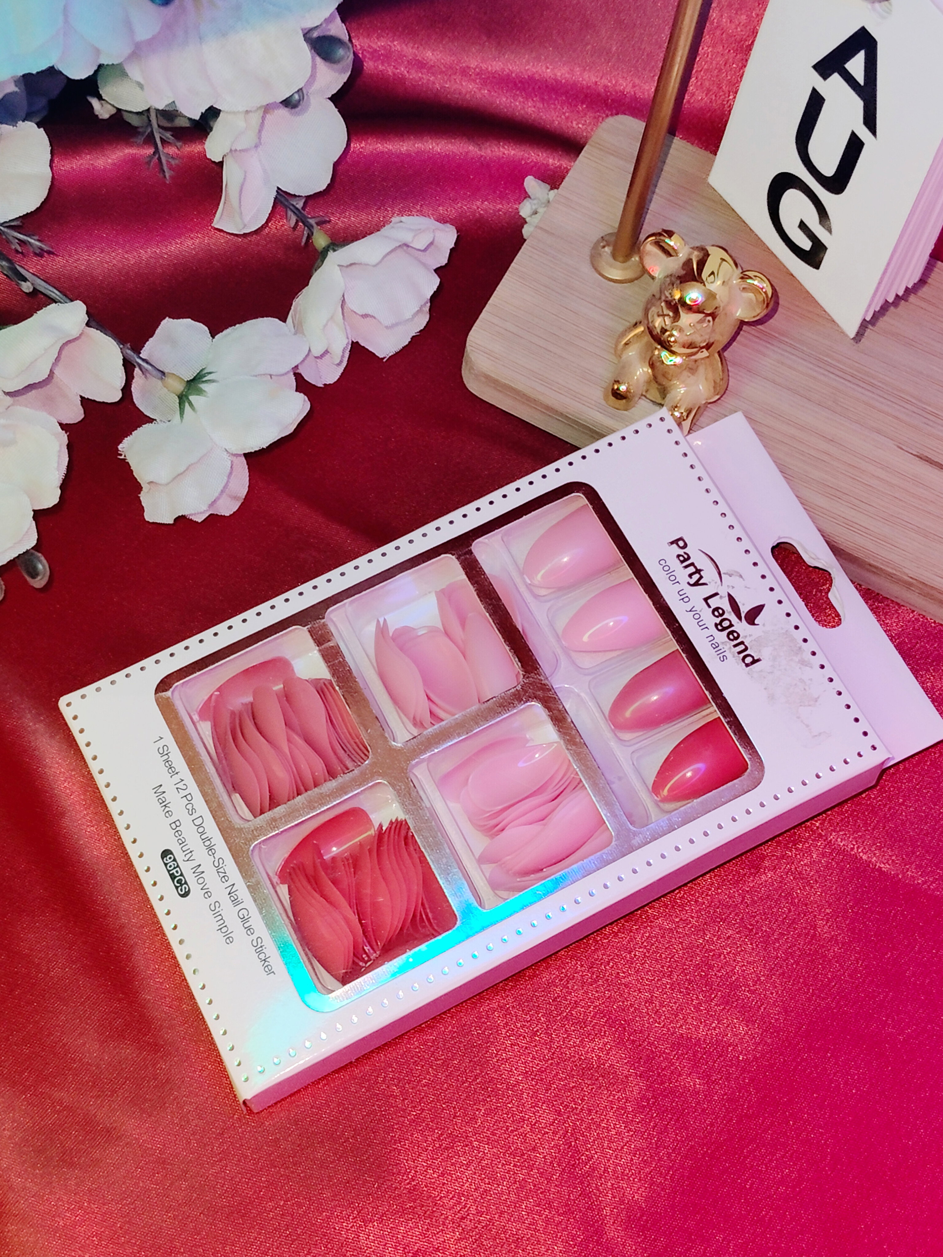علبه اظافر 2 لون