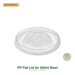 PP Flat Lid for Paper Soup Bowl 260ml (RM0.0760/pc)