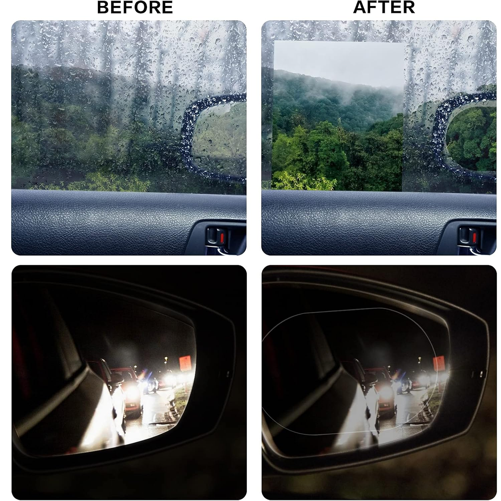 Car Mirror Anti Fog Film – Waterproof Clear Rearview & Side Mirror_2