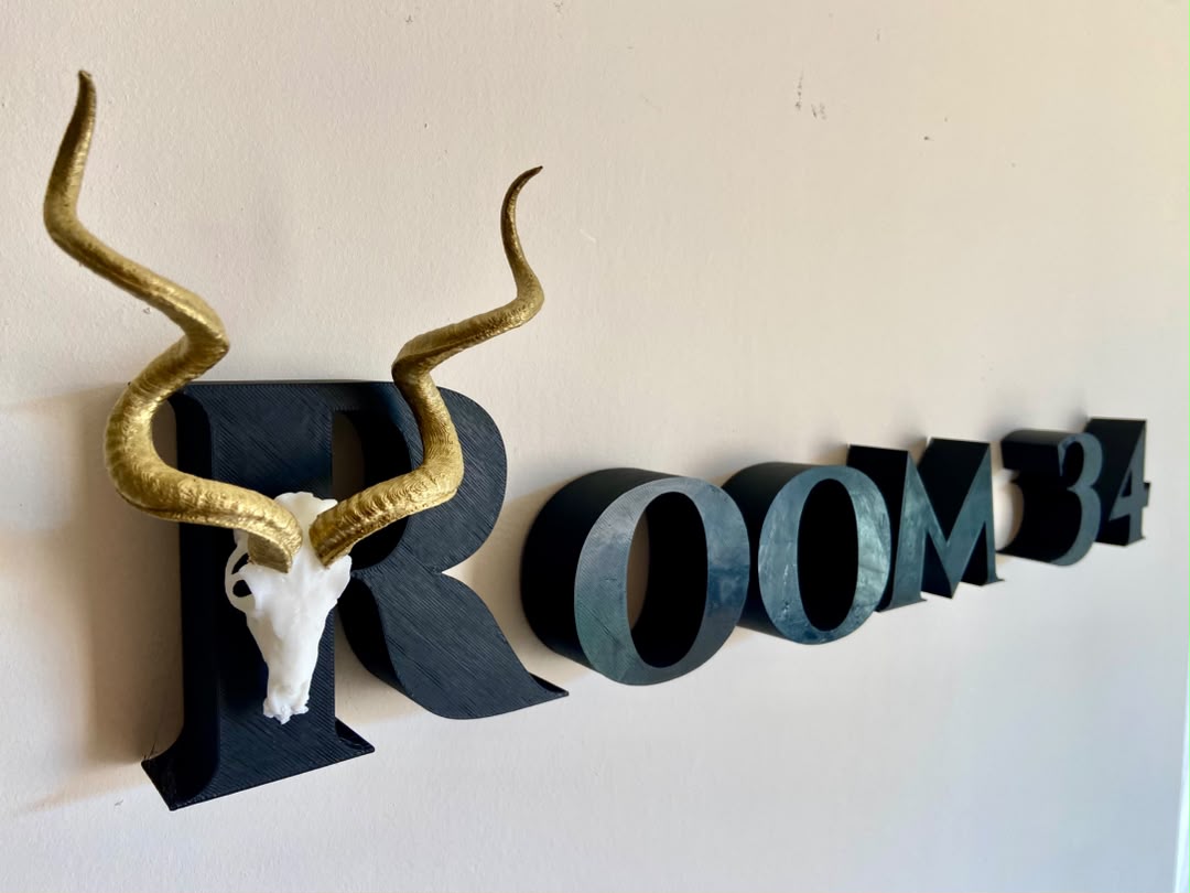 Animal numbers with Blue Wildebeest Skull