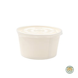 PP Flat Lid for Paper Soup Bowl 780–1150ml (RM0.162/pc)
