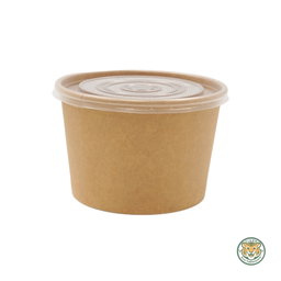 PP Flat Lid for Paper Soup Bowl 780–1150ml (RM0.162/pc)