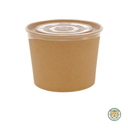 PP Flat Lid for Paper Soup Bowl 780–1150ml (RM0.162/pc)