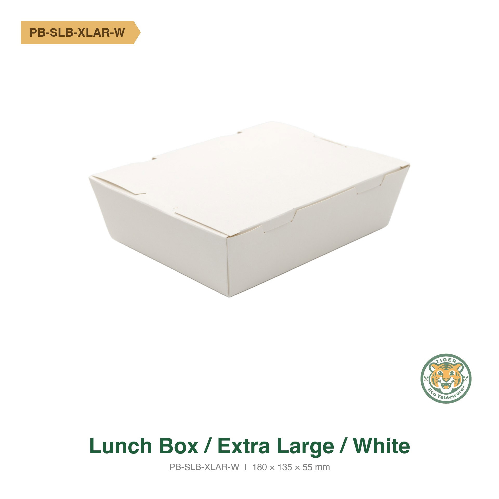 Paper Lunch Box / Extra Large / White (RM0.3000/pc)_1