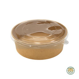 Paper Salad Bowl / 1400ml / Brown (RM0.3556/pc)