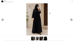 Liara White Pirel Premium Abaya