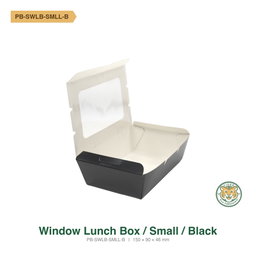 Paper Window Lunch Box / Small / Black (RM0.3849/pc)