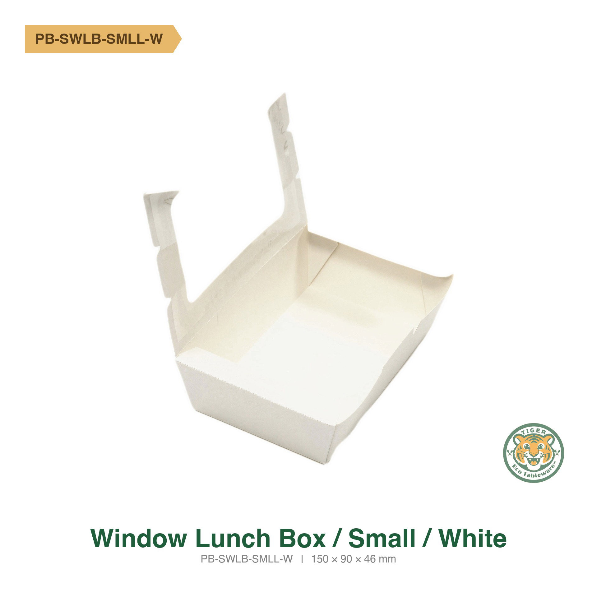 Paper Window Lunch Box / Small / White (RM0.29/pc)_1
