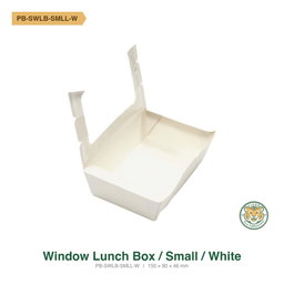 Paper Window Lunch Box / Small / White (RM0.29/pc)