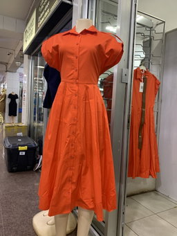 Estaline orange dress