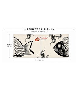 CORTINA DE MANTA NATURAL LOG PESCADO L.P 3MTX1.37 MT PZ 
