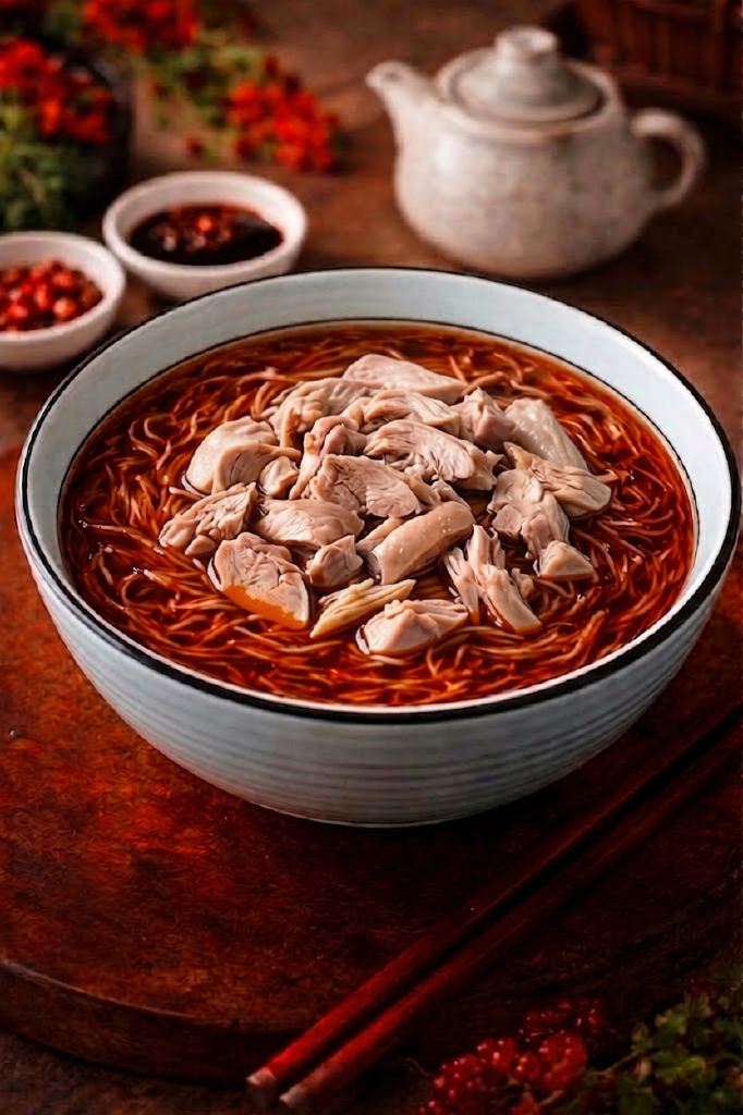 Chicken Bonito Soupy Mee Sua (鸡肉面线) 🐔