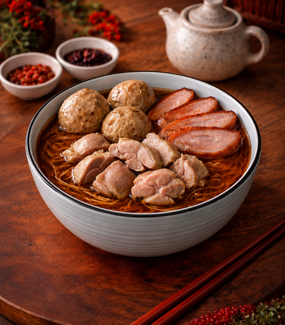 Ultimate Meat Lovers Bonito Soupy Mee Sua (肉多多面线)_0