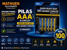 Batería AAA 8 Pack